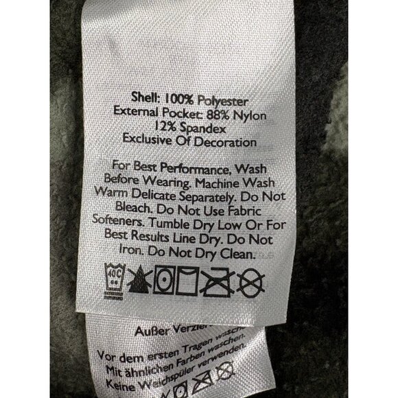 Eddie Bauer First Ascent Green Camo ¼ Zip Men’s Tall Medium Pullover Midlayer - Picture 7 of 13